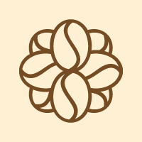 ​Floral Decorative Coffee Bean Logo