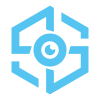 Techno Eye Hexagon Logo