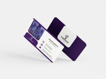 Corporate Business Card Purple Template  Screenshot 3