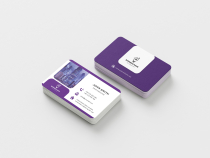Corporate Business Card Purple Template  Screenshot 4