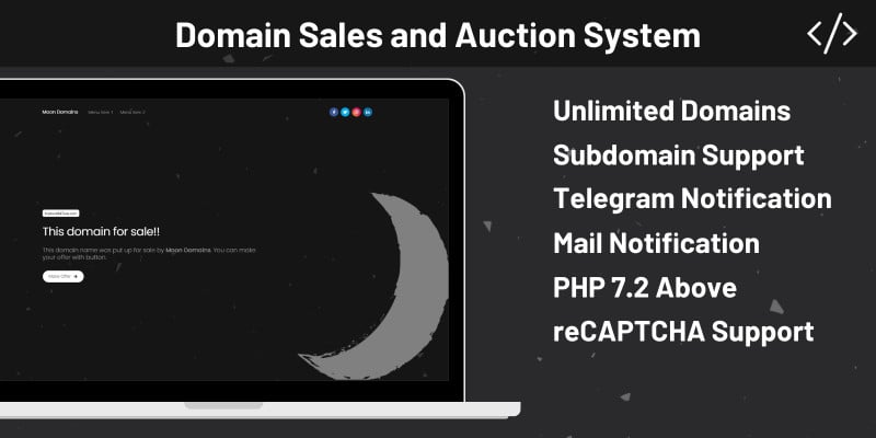 Domain Sales and Auction System