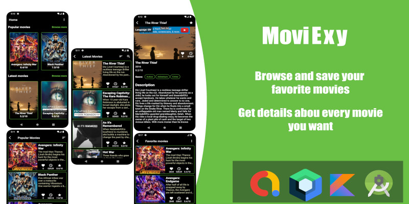 MoviExy -  Android Movies app