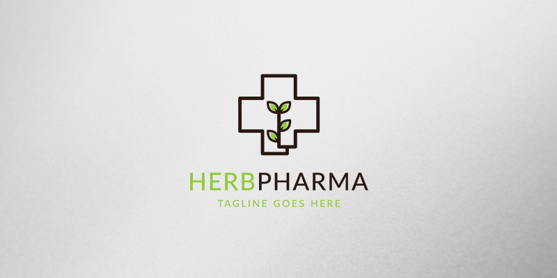 Herbal Pharmacy Logo Template Design