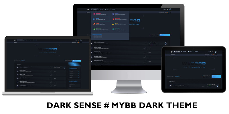 Dark Sense - MyBB Theme