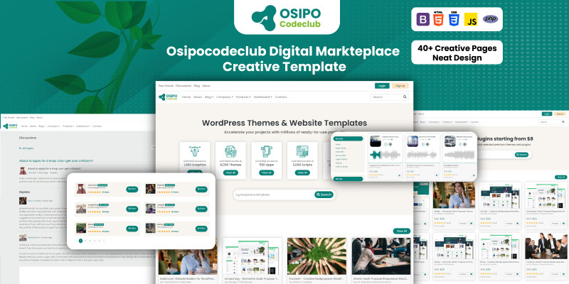 Osipocodeclub - Digital Downloads HTML Template