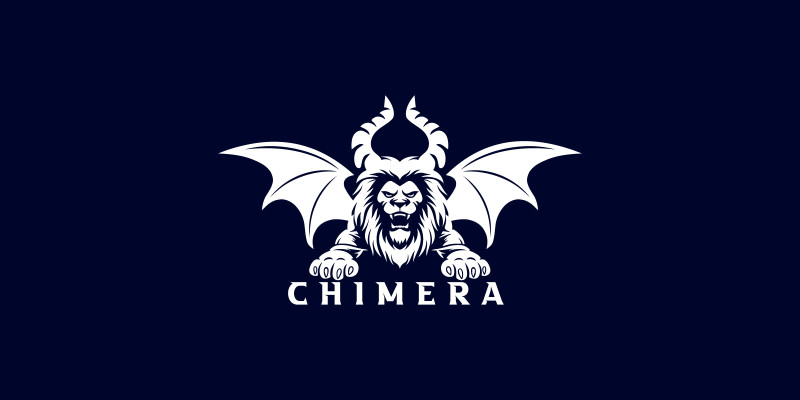 Chimera Wings Logo Design 