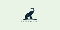 Elephant Cute Logo Template Screenshot 1