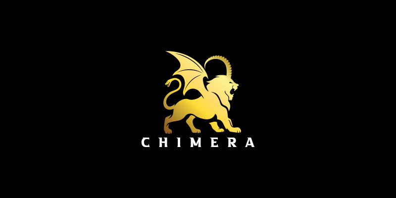 Chimera on Black Logo Template 