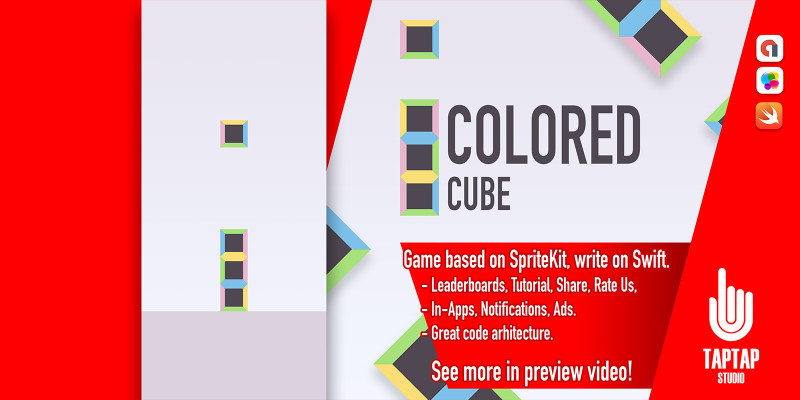 Colored Cube - iOS App Template