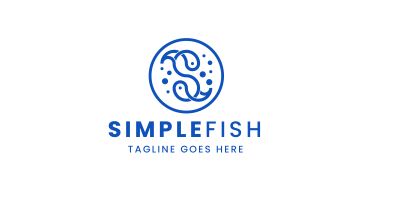 Letter S Fish Logo