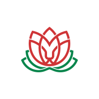 Lion Lotus Logo