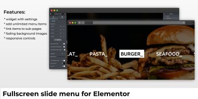 Fullscreen Slide Menu for Elementor 