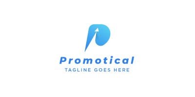 Letter P Arrow Logo