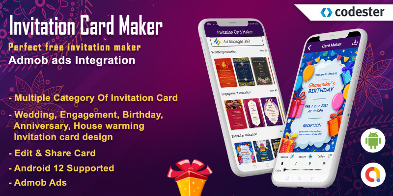 Android Invitation Card Maker