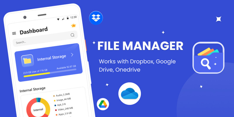 File Manager With Cloud Support - Android Source C