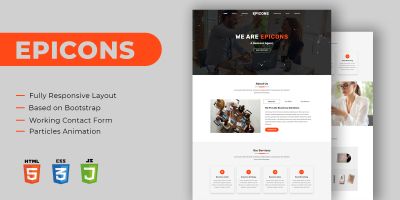 Epicons - Agency Landing Page Template