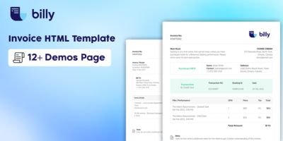 Billy - Invoice HTML Template