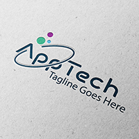 Mobile Apps or Technology Logo Simple Design