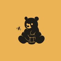 Honey Bear Logo Template 