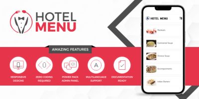 Hotel Menu - Hotel Restaurant Digital Menu PHP