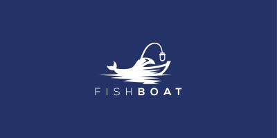 Fishing Boat Logo Template