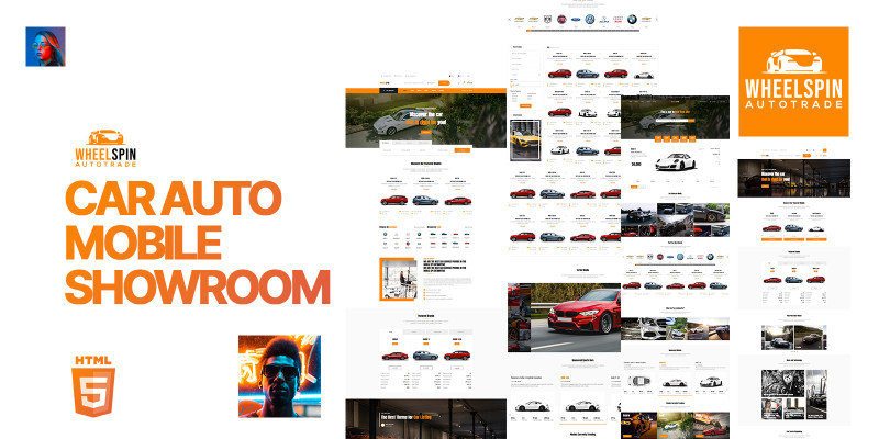 Wheelspin Car Automobile Showroom HTML5 Template