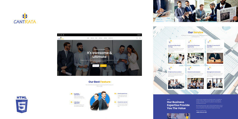 Cantrata Multipurpose Business HTML5 Template