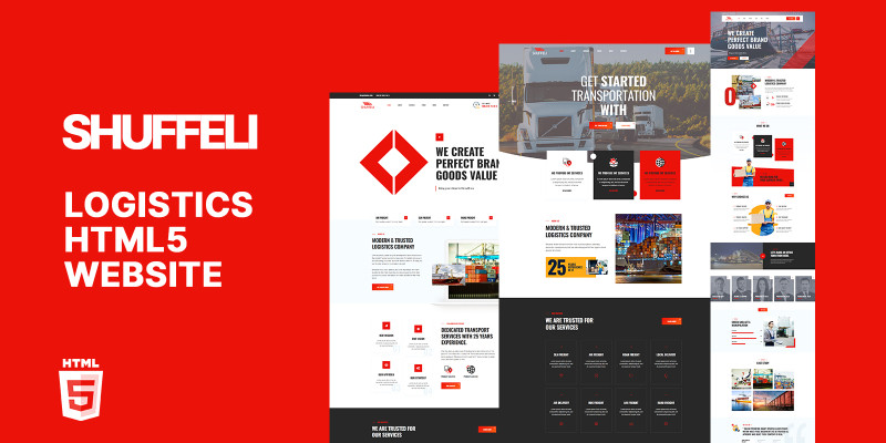 Shuffeli Logistics HTML5 Website Template