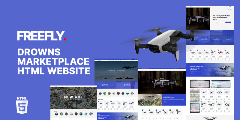 Freefly Drones Shop HTML5 Website Template