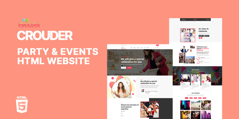 Crouder Event Portal HTML5 Website Template