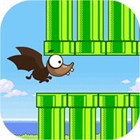 Flappy Bat Angry - Buildbox Template Game