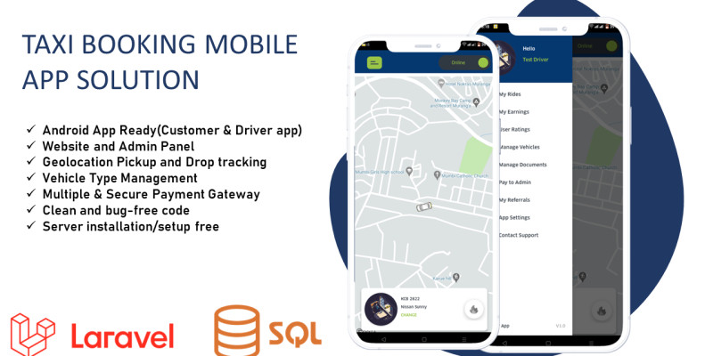 NewTaxi - Taxi Booking App With Admin Dashboard