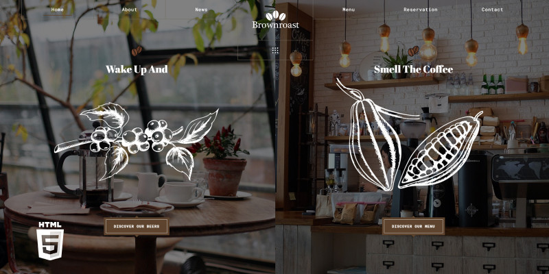 Brownroast - Coffee HTML5 Website Template