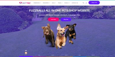 Crittrz Pet shop HTML5 Website Template