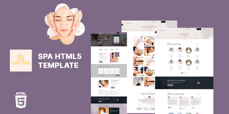 Sacyra Modern Spa HTML5 Website Template