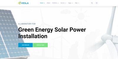 Vesla Solar and Green Energy HTML5 Template