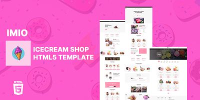 Imio Icecream Shop HTML5 Website Template