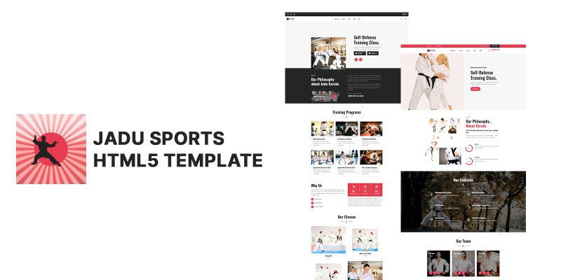 Redbelt Kickboxing Club HTML5 Website Template