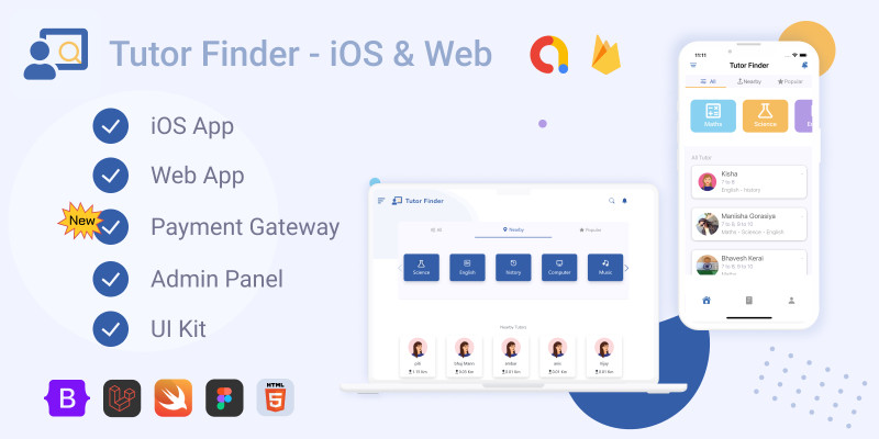 Tutor Finder iOS And Web With Admin Panel