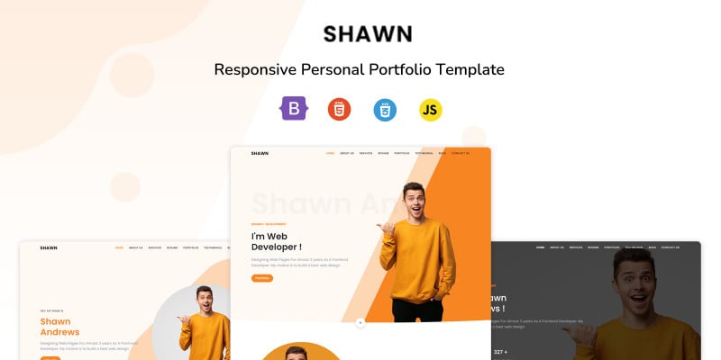 Shawn Responsive - Personal Portfolio HTML Templat