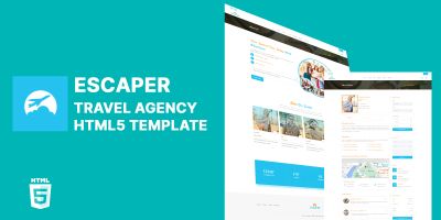 Escaper Travel Agency HTML5 Website Template
