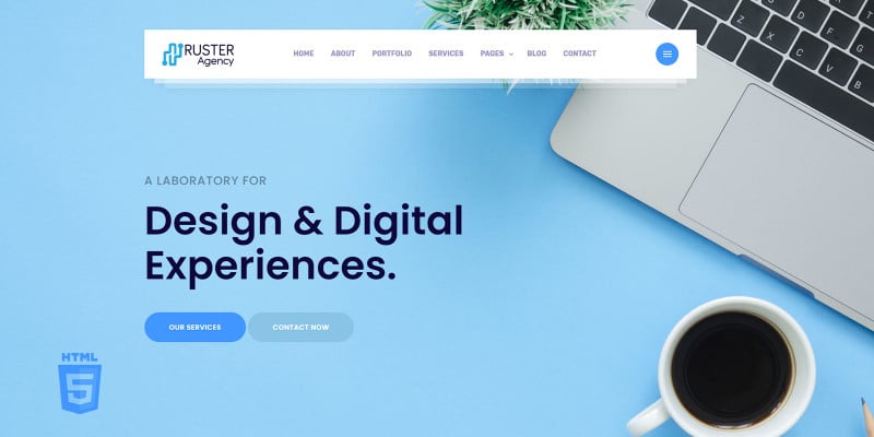 Ruster Multipurpose Agency HTML5 Website Template