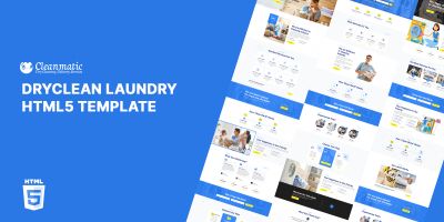 Cleanmatic Laundry Business HTML5 Website Template
