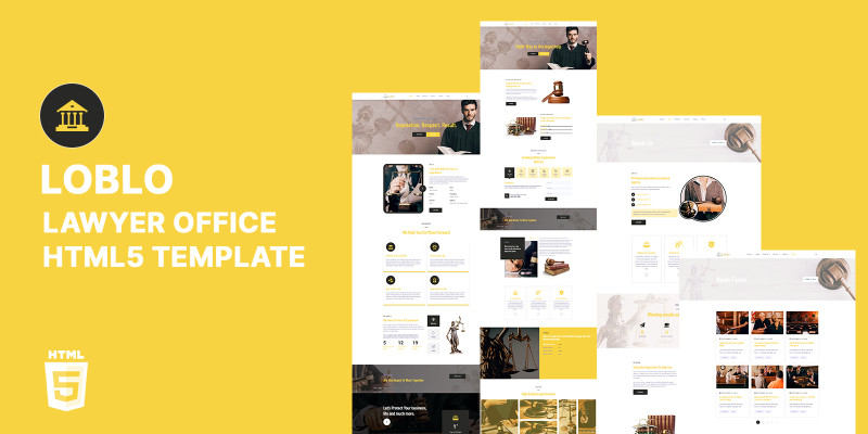 Loblo Lawyer And Law Firm HTML5 Website Template