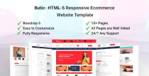 Butic- HTML5 Responsive Ecommerce Website  Screenshot 1