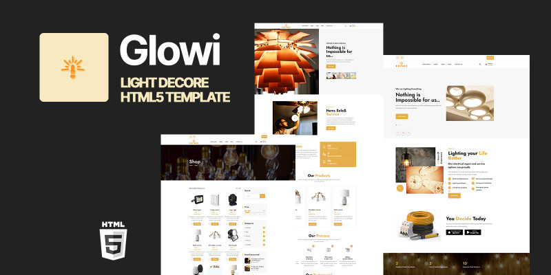 Glowi Lights HTML5 Website Template