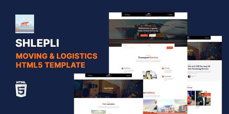 Shlepli Moving Company HTML5 Website Template