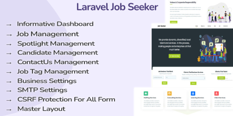 Laravel Job Seeker Tool