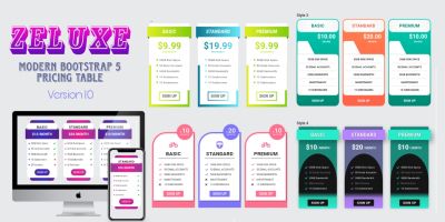 ZPricing - Modern Bootstrap Pricing Table