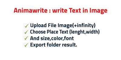 Animawrite: write Text in images Python